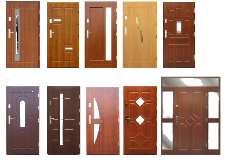 Drzwi Derpal Lublin płytowe - modele