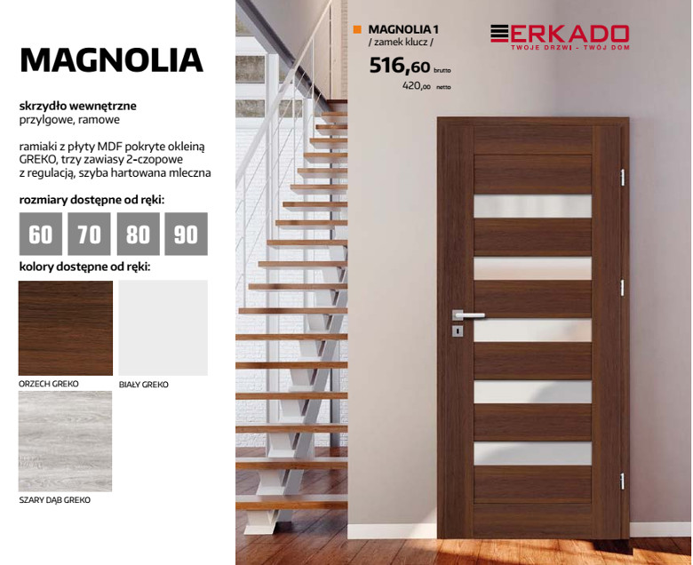 Drzwi ERKADO magnolia