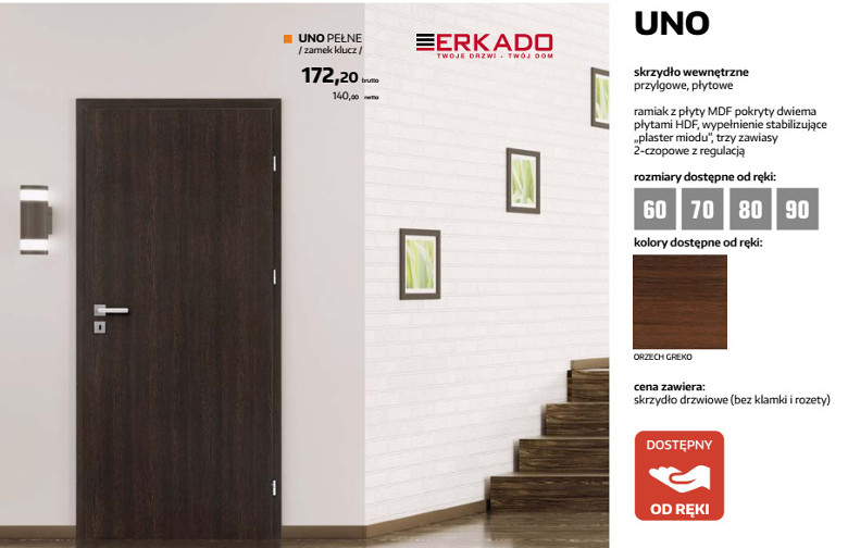 Drzwi od ręki uno ERKADO
