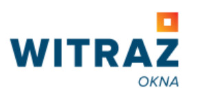 Okna drewniane Witraż logo firmy witraż